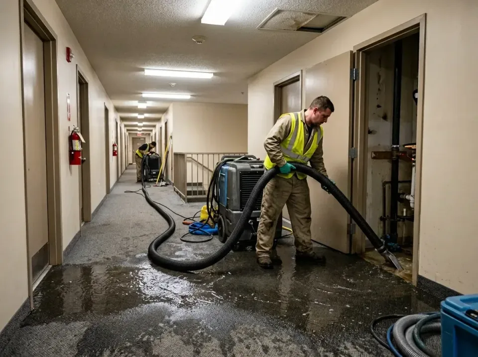 multi-unit-apartment-hallway-f-005 — frequently asked questions, Emergency Burst Pipe Water Extraction & Removal in Flossmoo…